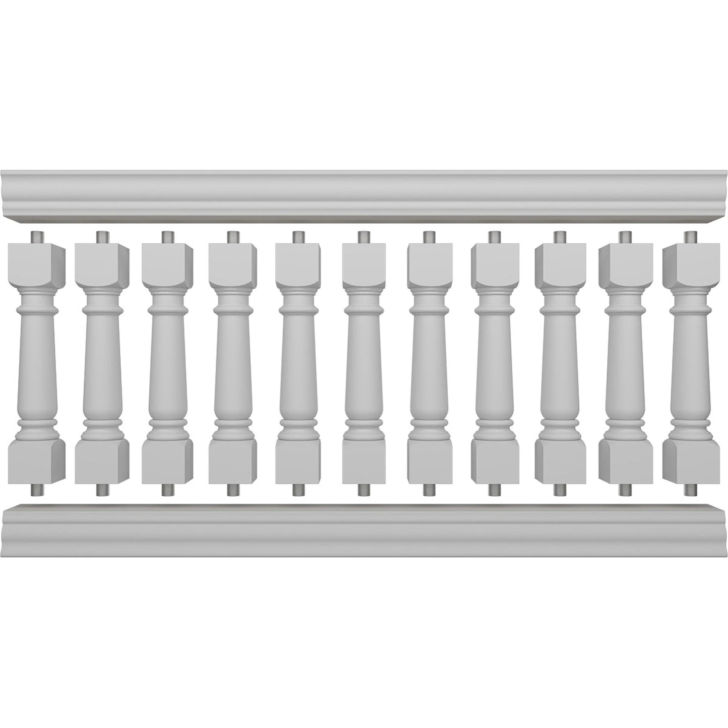 Ekena Millwork FiberThane Wellington Fiberglass Deck Rail Kit