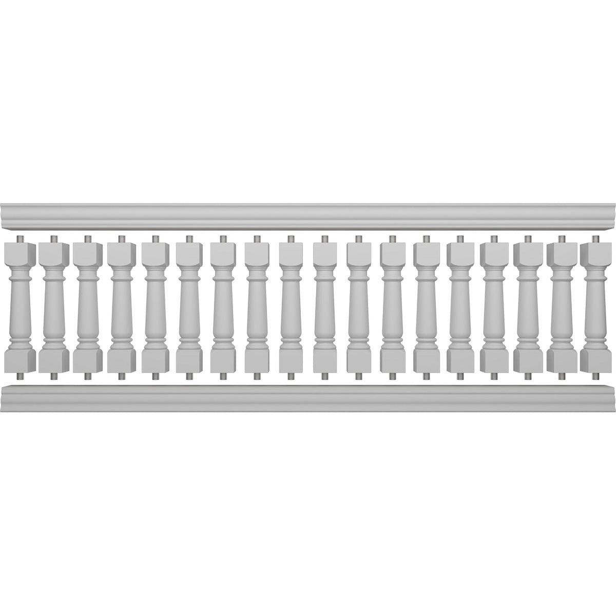 Ekena Millwork FiberThane Wellington Fiberglass Deck Rail Kit