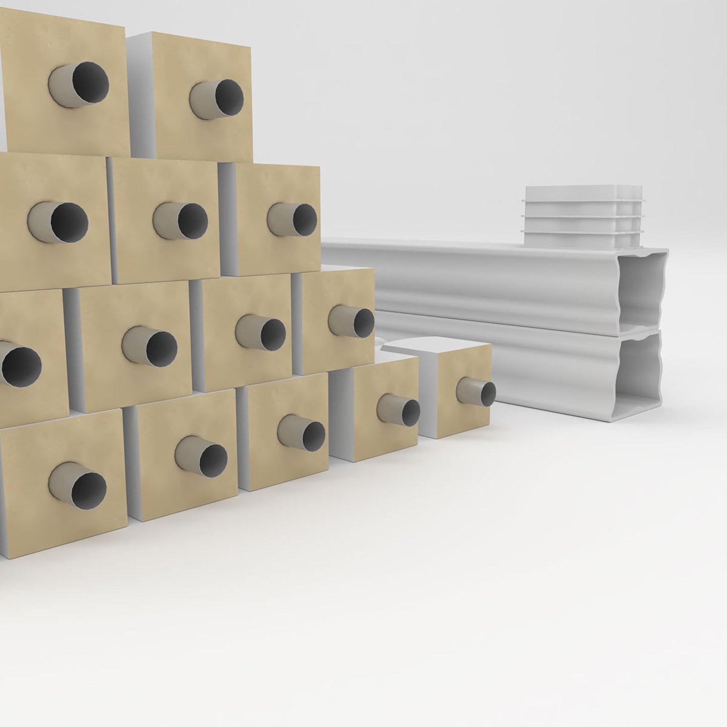 Ekena Millwork FiberThane Wellington Fiberglass Deck Rail Kit