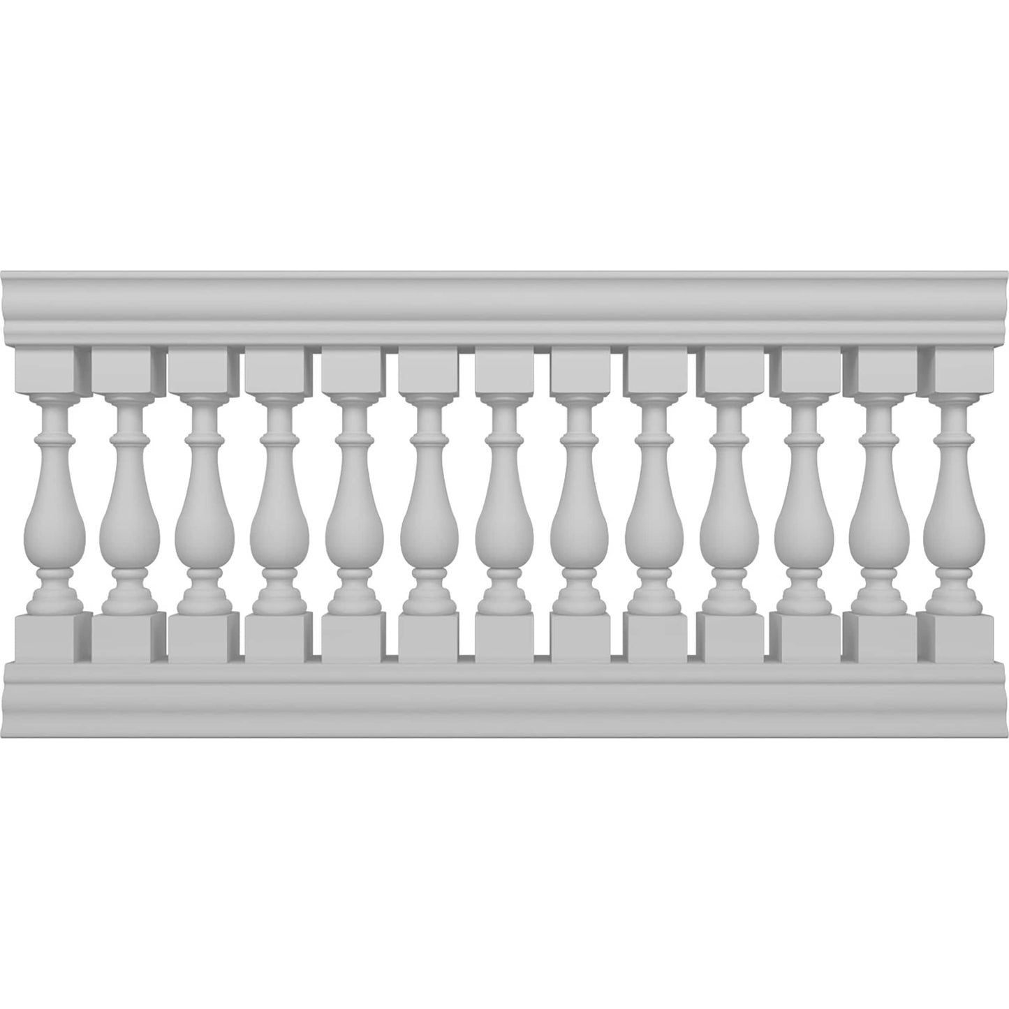 Ekena Millwork FiberThane Traditional Fiberglass Deck Rail Kit