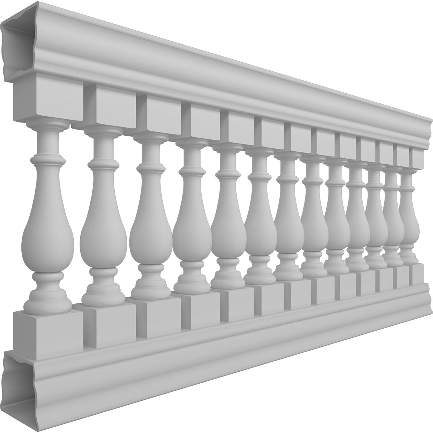 Ekena Millwork FiberThane Traditional Fiberglass Deck Rail Kit