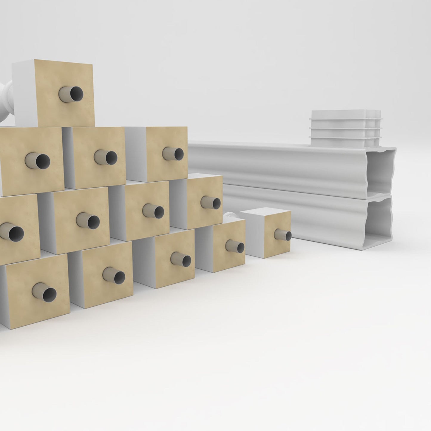 Ekena Millwork FiberThane Traditional Fiberglass Deck Rail Kit