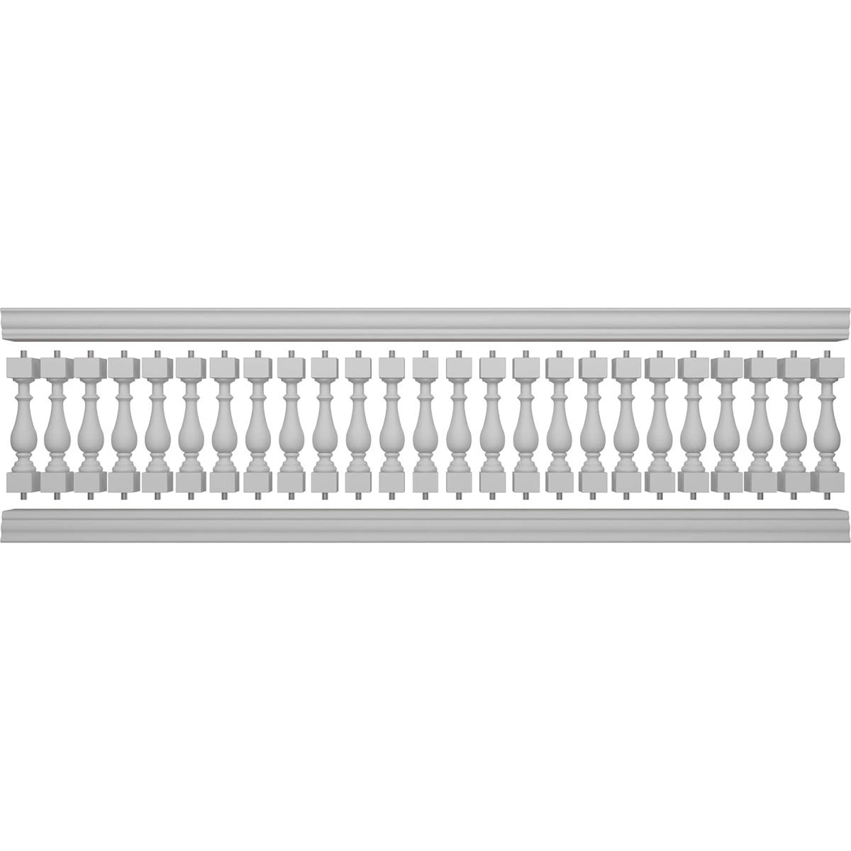 Ekena Millwork FiberThane Traditional Fiberglass Deck Rail Kit