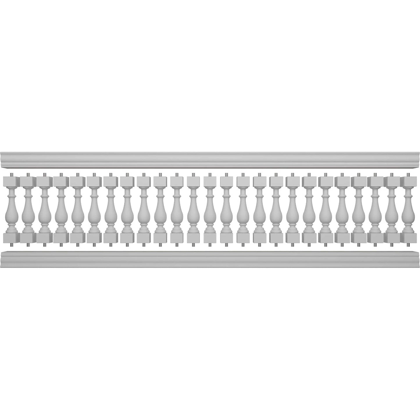 Ekena Millwork FiberThane Traditional Fiberglass Deck Rail Kit