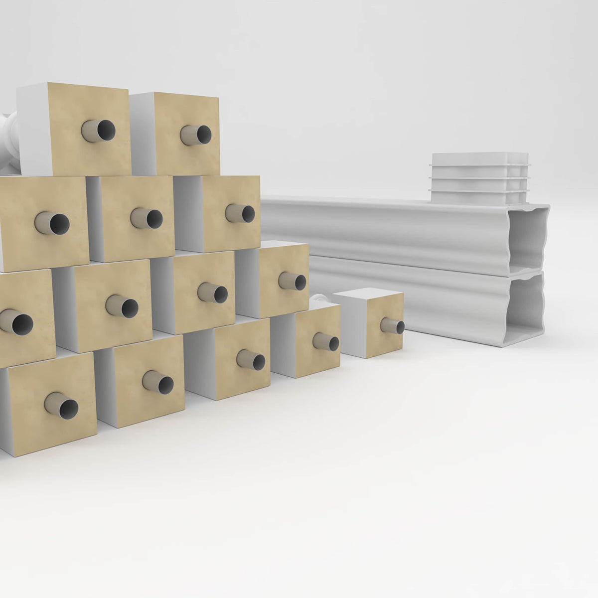Ekena Millwork FiberThane Traditional Fiberglass Deck Rail Kit