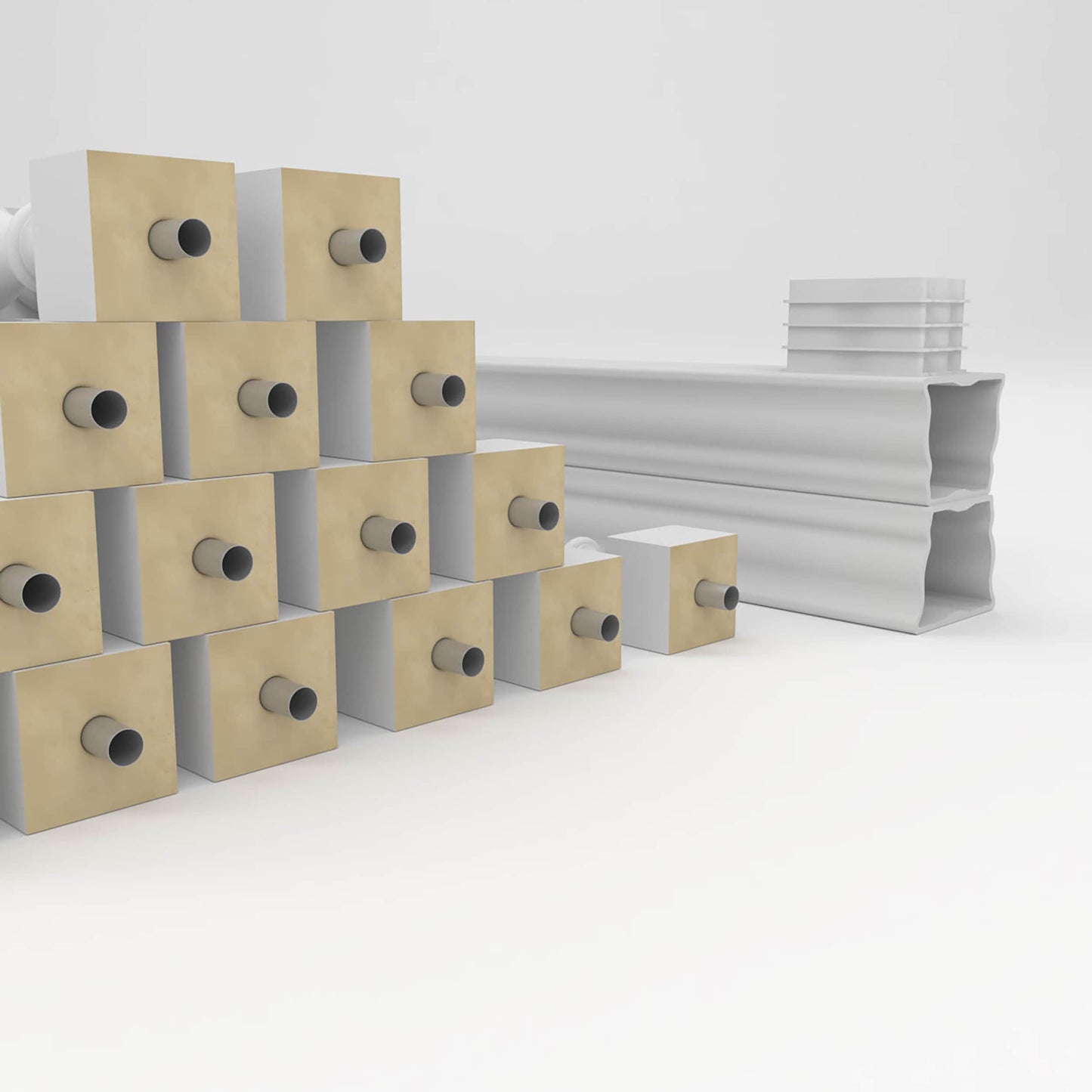 Ekena Millwork FiberThane Traditional Fiberglass Deck Rail Kit
