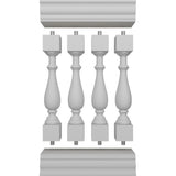 Ekena Millwork FiberThane Traditional Fiberglass Deck Rail Kit