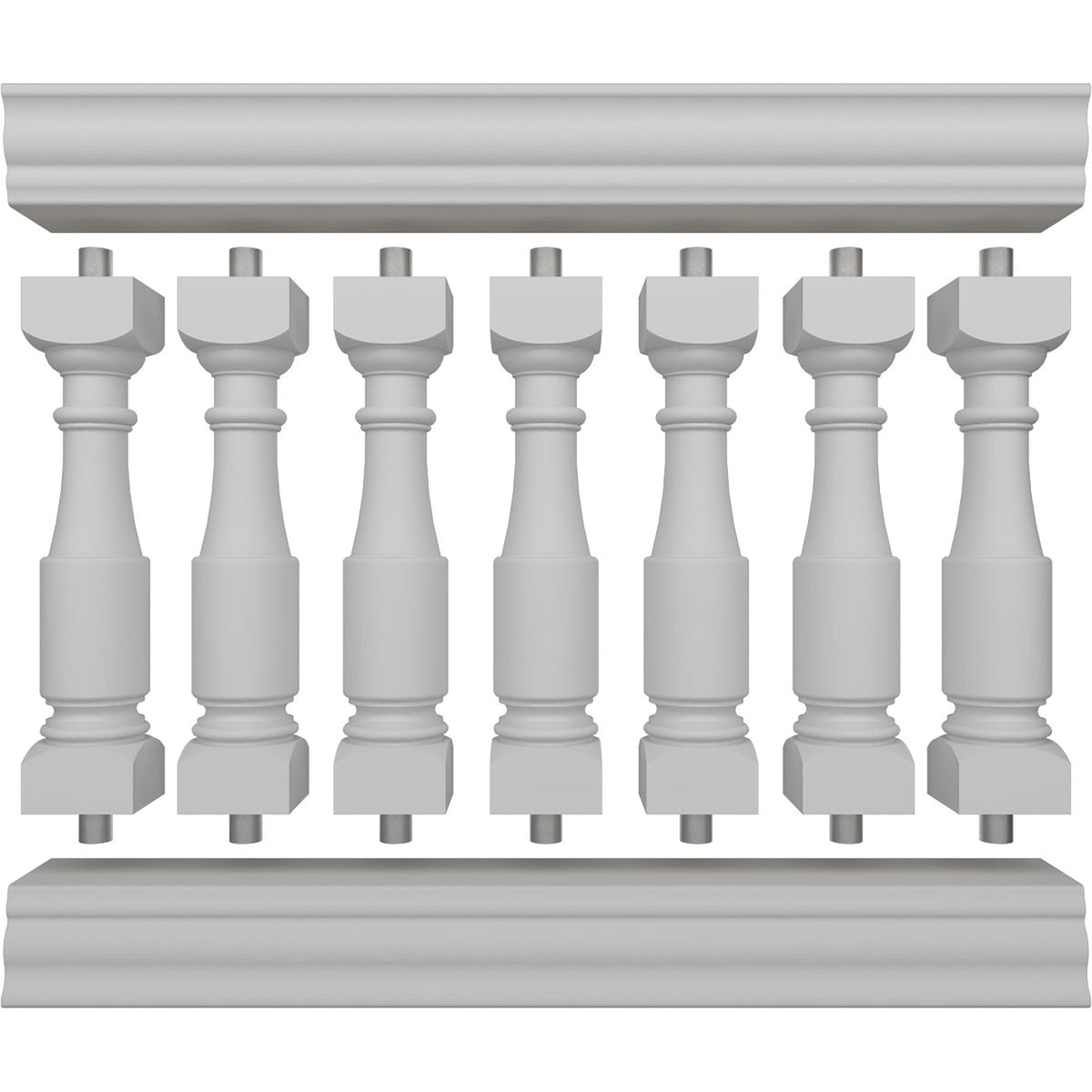 Ekena Millwork FiberThane Hamilton Fiberglass Deck Rail Kit