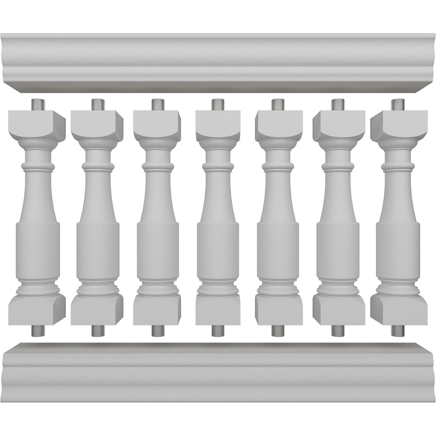 Ekena Millwork FiberThane Hamilton Fiberglass Deck Rail Kit