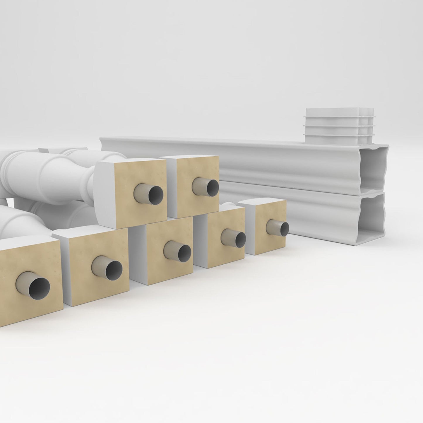 Ekena Millwork FiberThane Hamilton Fiberglass Deck Rail Kit