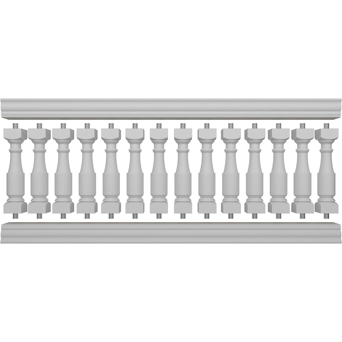 Ekena Millwork FiberThane Hamilton Fiberglass Deck Rail Kit