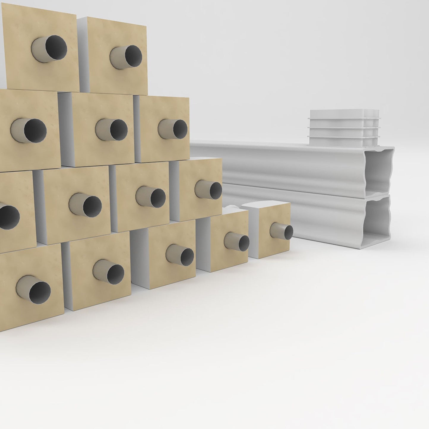 Ekena Millwork FiberThane Hamilton Fiberglass Deck Rail Kit