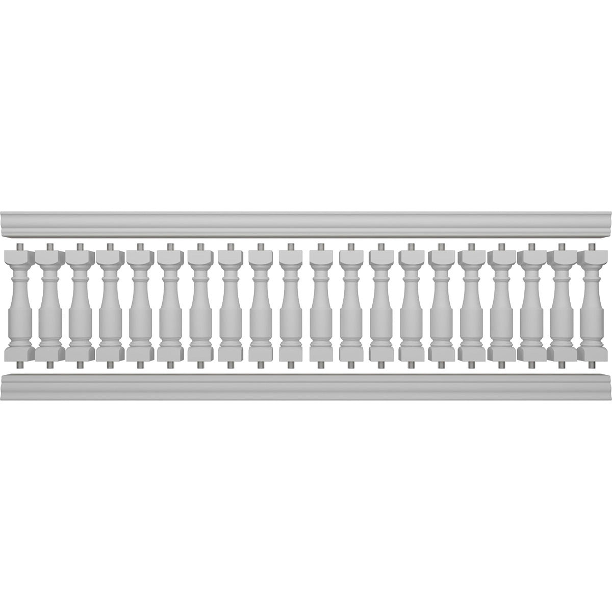 Ekena Millwork FiberThane Hamilton Fiberglass Deck Rail Kit
