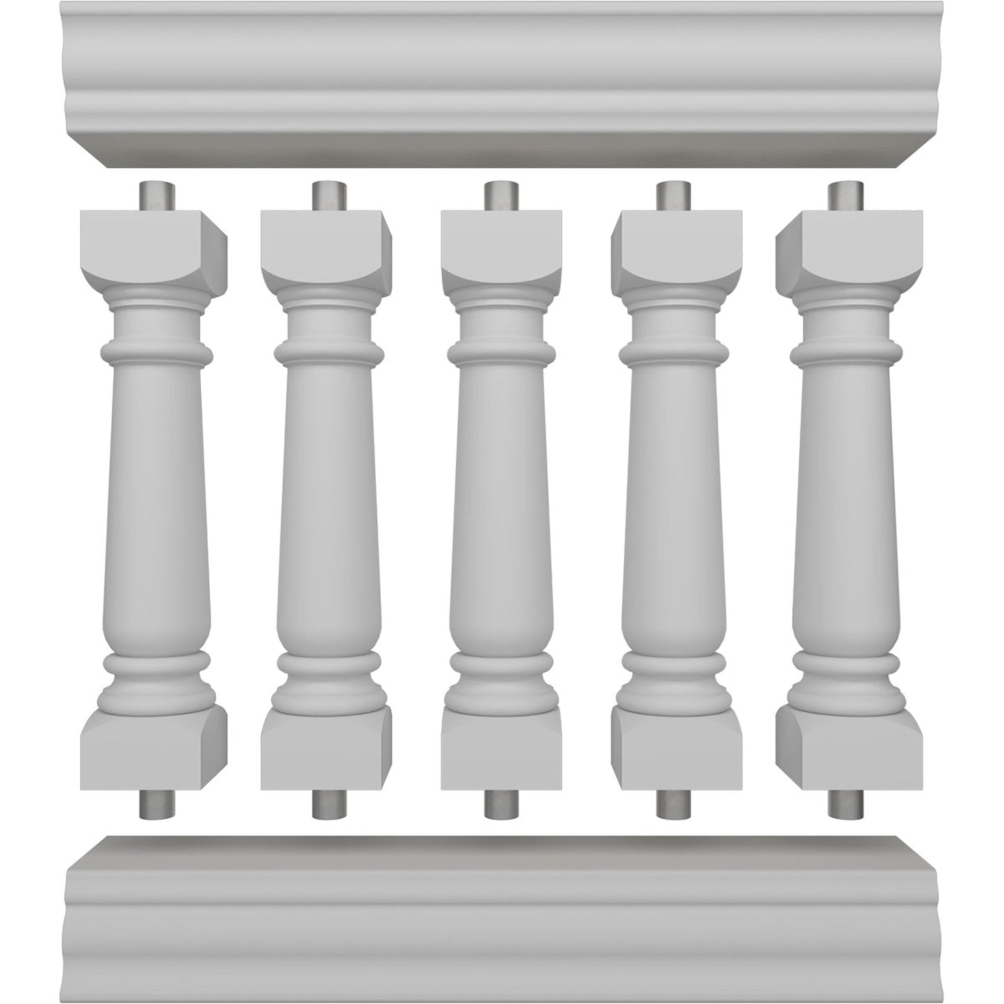 Ekena Millwork FiberThane Wellington Fiberglass Deck Rail Kit