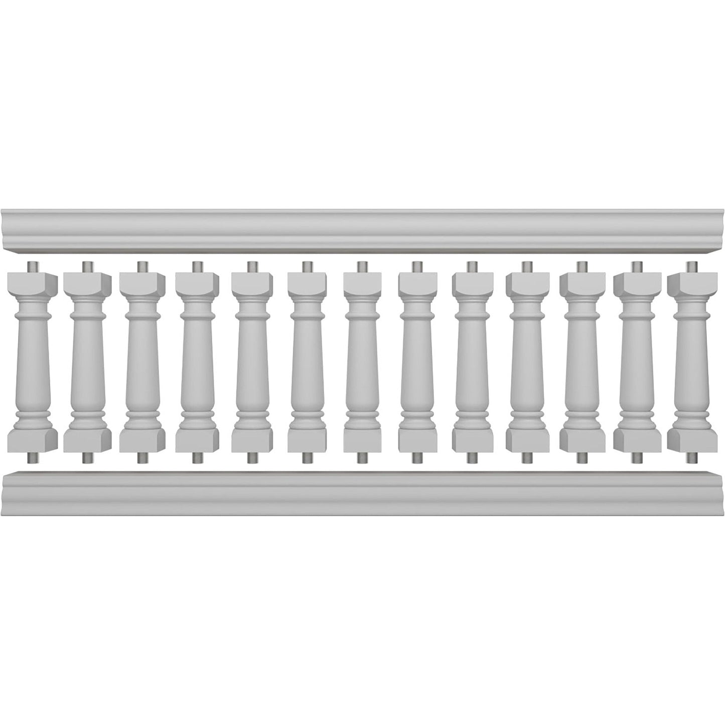 Ekena Millwork FiberThane Wellington Fiberglass Deck Rail Kit