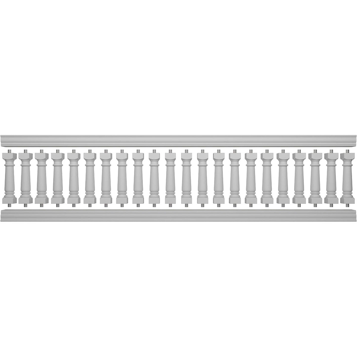 Ekena Millwork FiberThane Wellington Fiberglass Deck Rail Kit