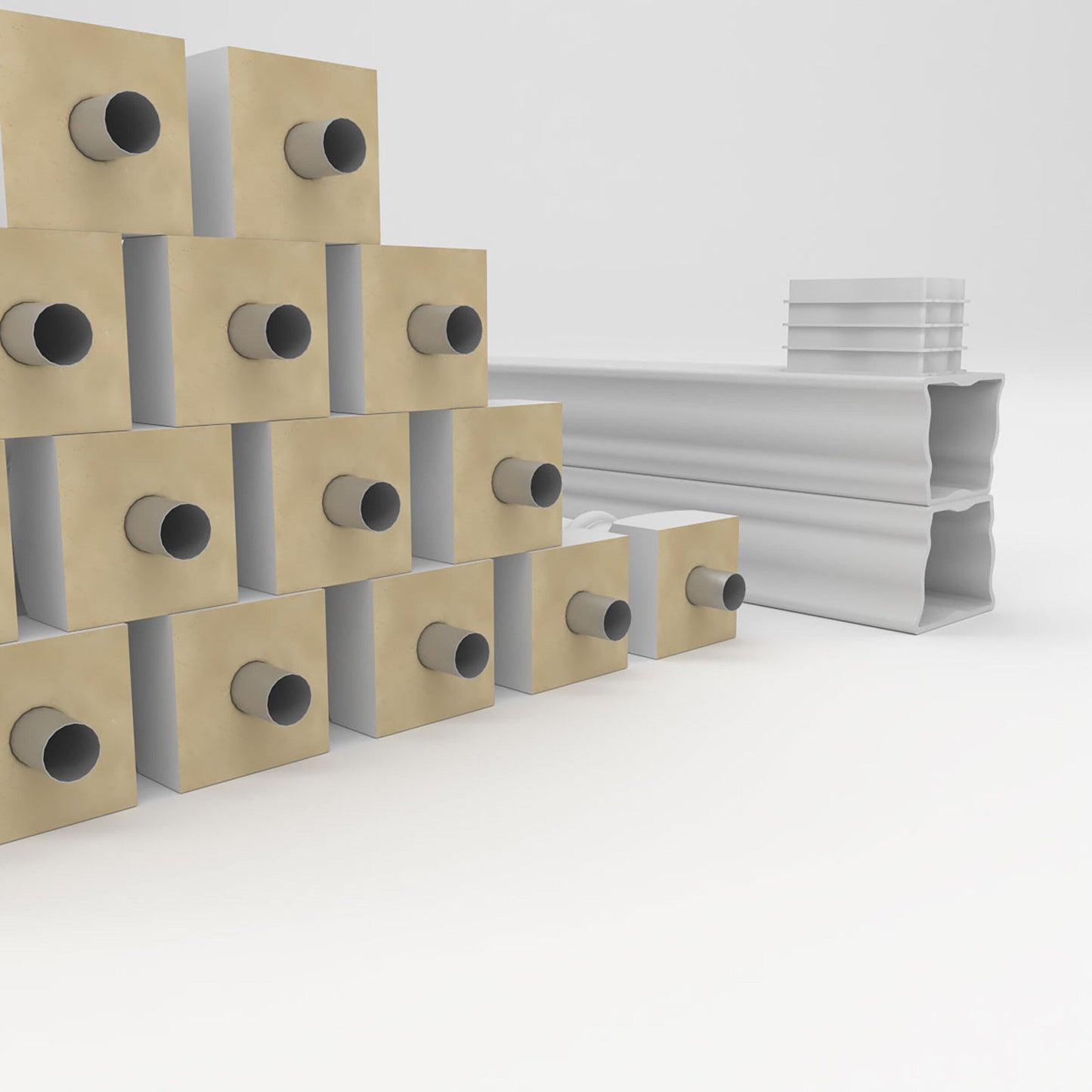 Ekena Millwork FiberThane Wellington Fiberglass Deck Rail Kit