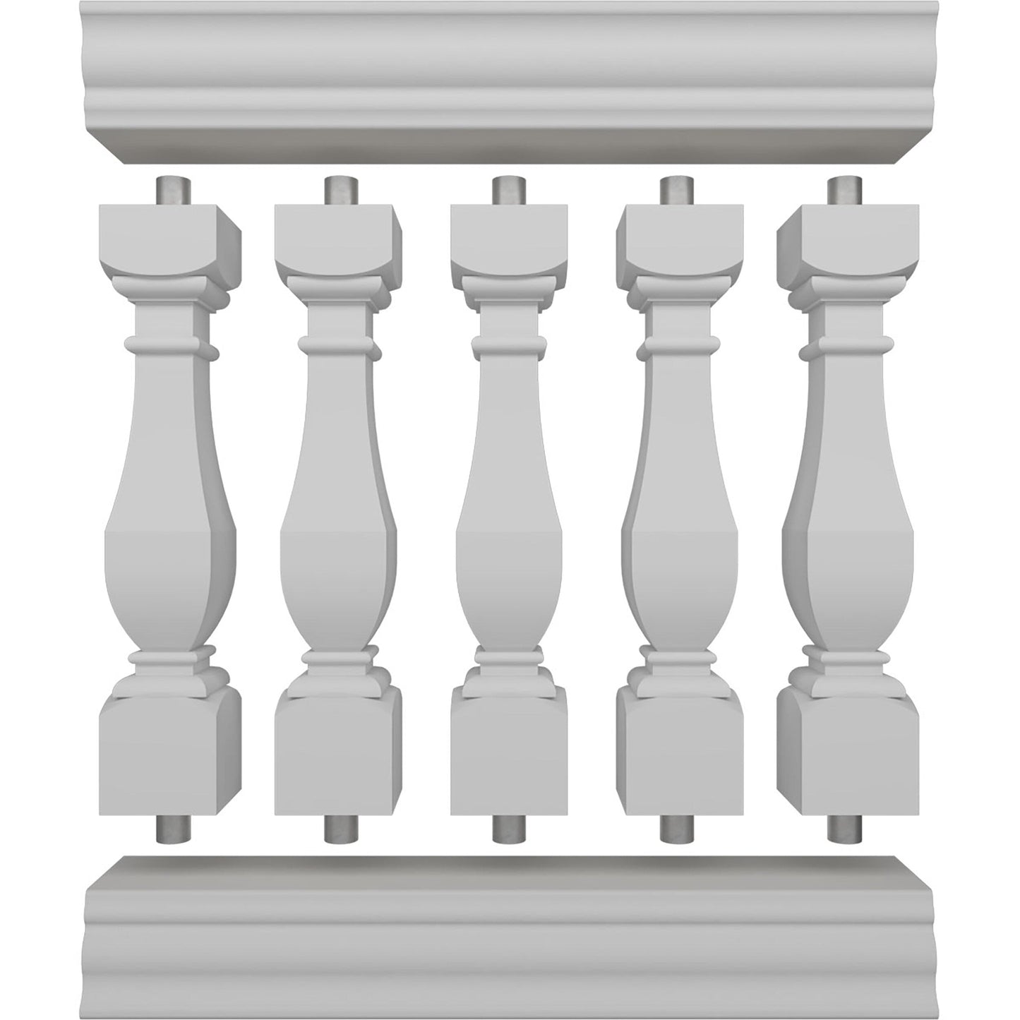 Ekena Millwork FiberThane Arcadian Fiberglass Deck Rail Kit