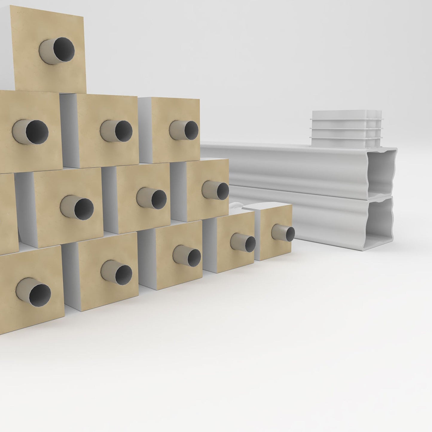 Ekena Millwork FiberThane Wellington Fiberglass Deck Rail Kit