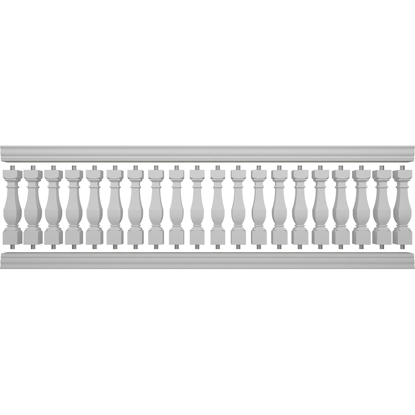 Ekena Millwork FiberThane Arcadian Fiberglass Deck Rail Kit