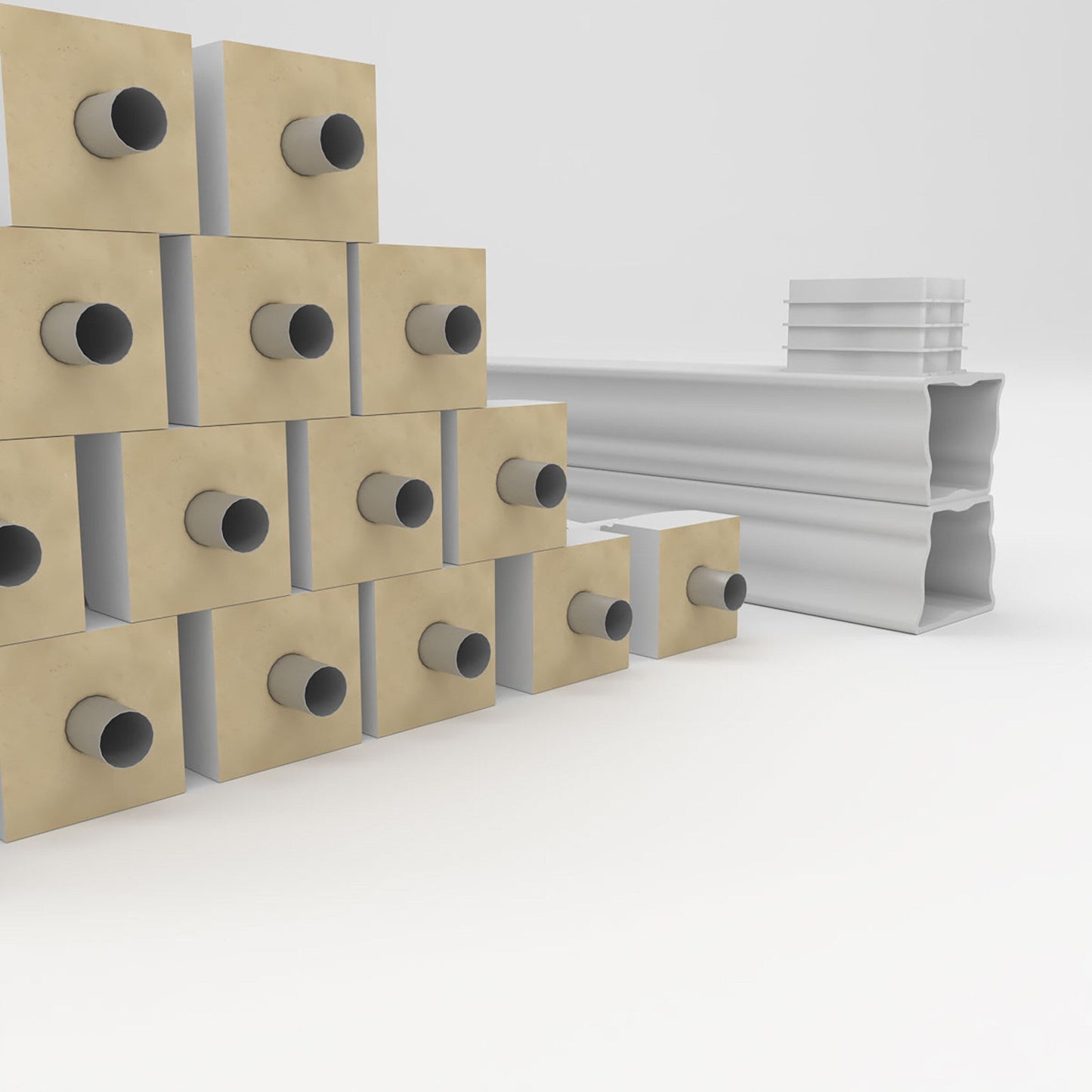 Ekena Millwork FiberThane Arcadian Fiberglass Deck Rail Kit
