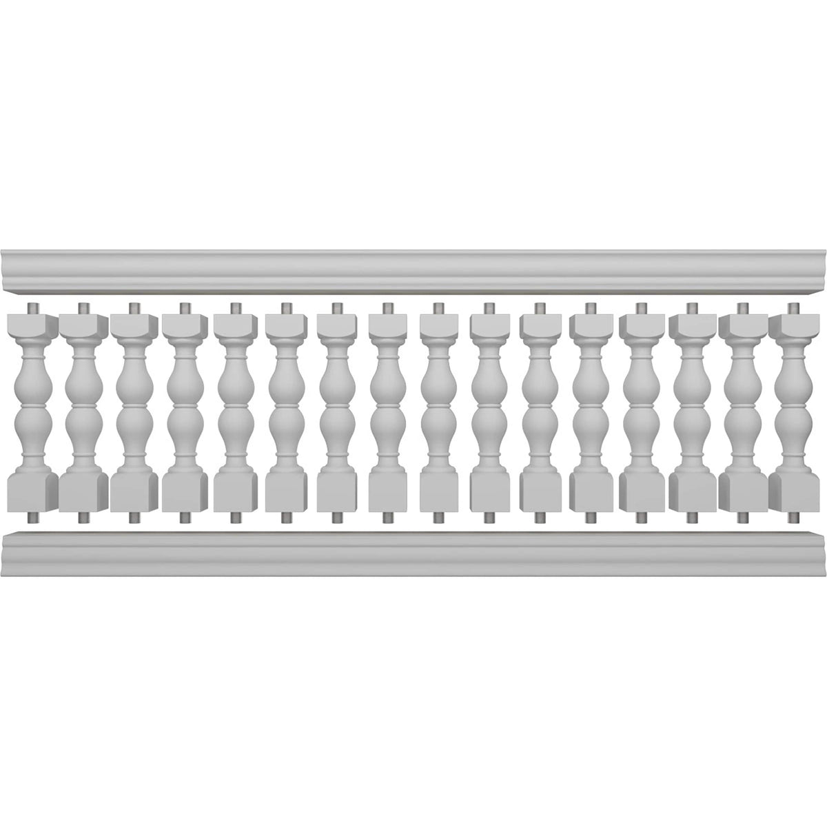 Ekena Millwork FiberThane Avalon Fiberglass Deck Rail Kit