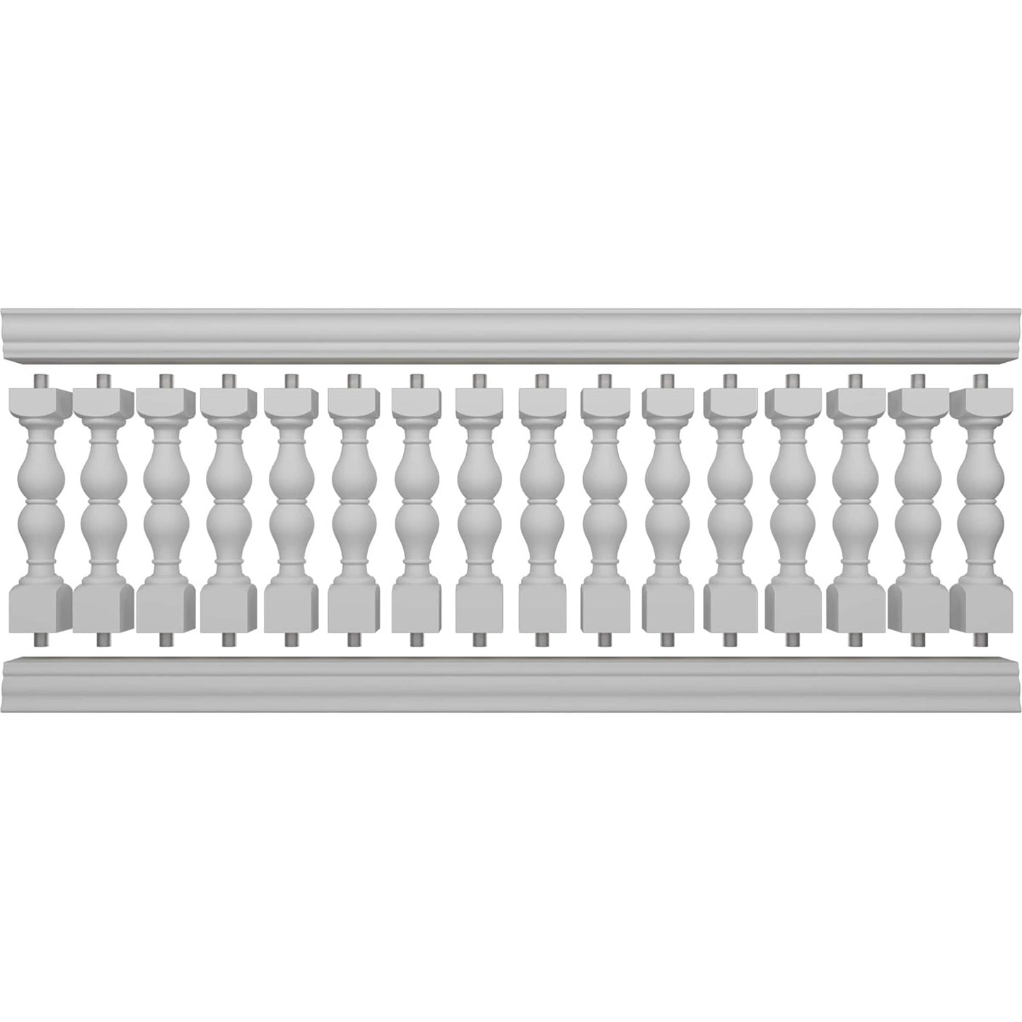 Ekena Millwork FiberThane Avalon Fiberglass Deck Rail Kit