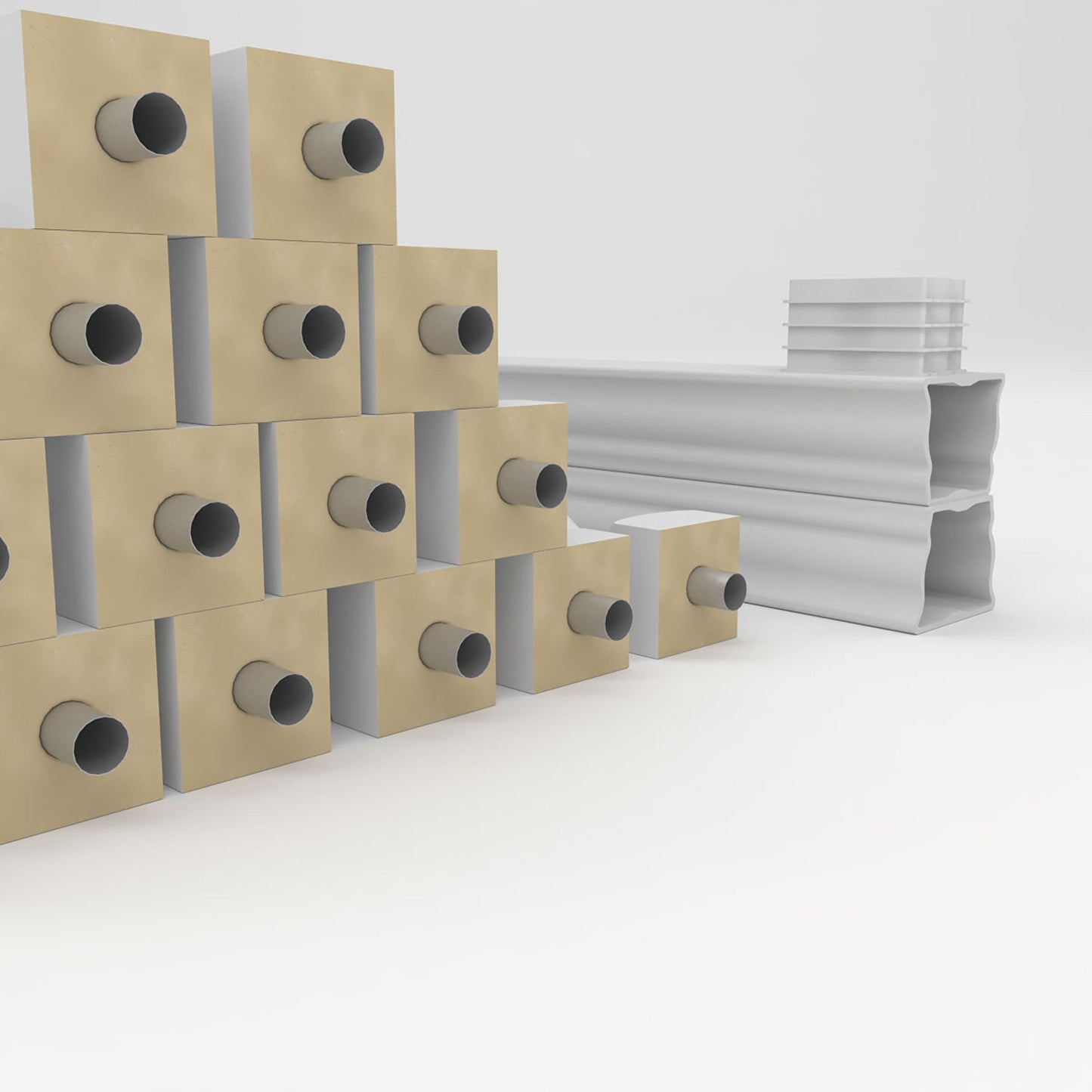 Ekena Millwork FiberThane Avalon Fiberglass Deck Rail Kit