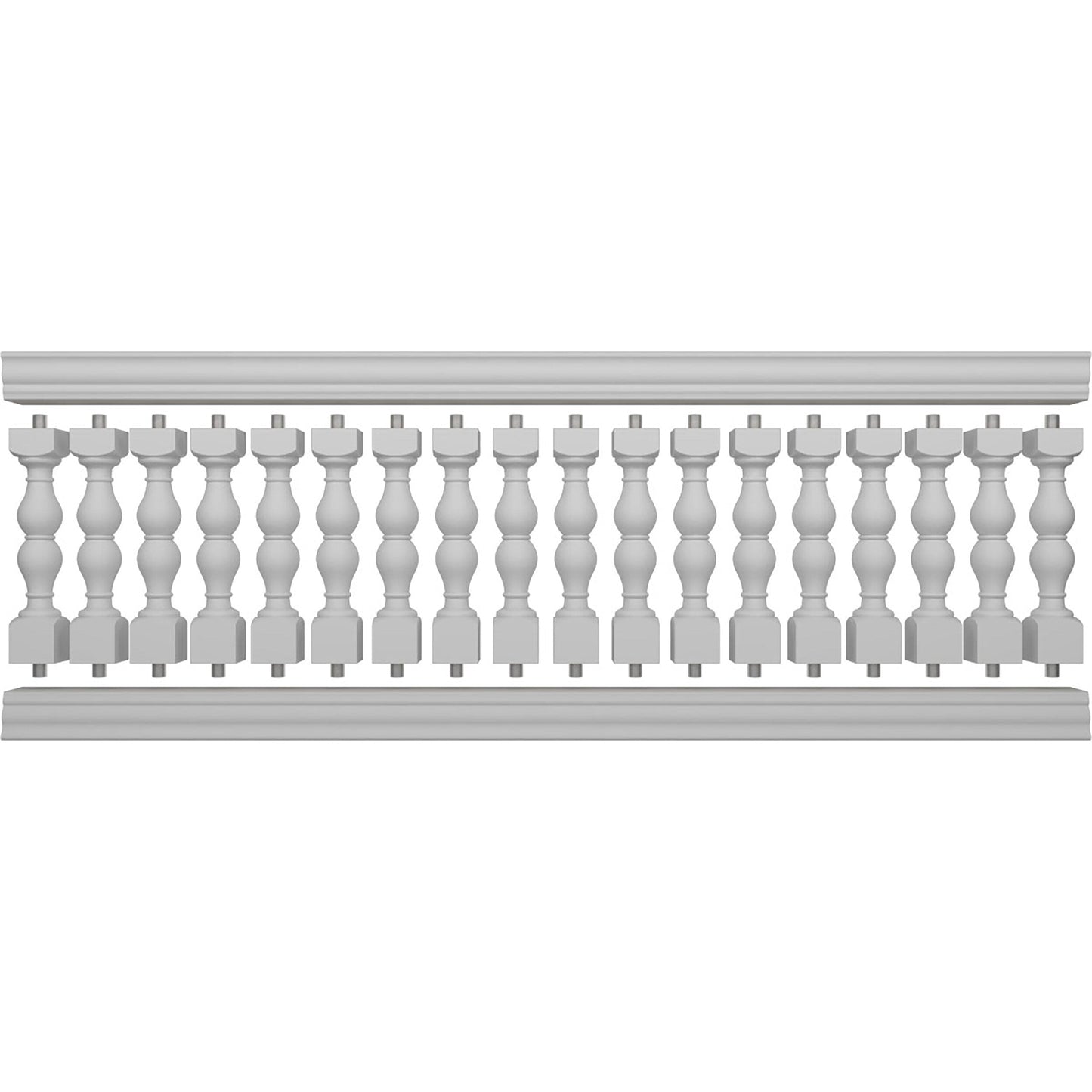 Ekena Millwork FiberThane Avalon Fiberglass Deck Rail Kit