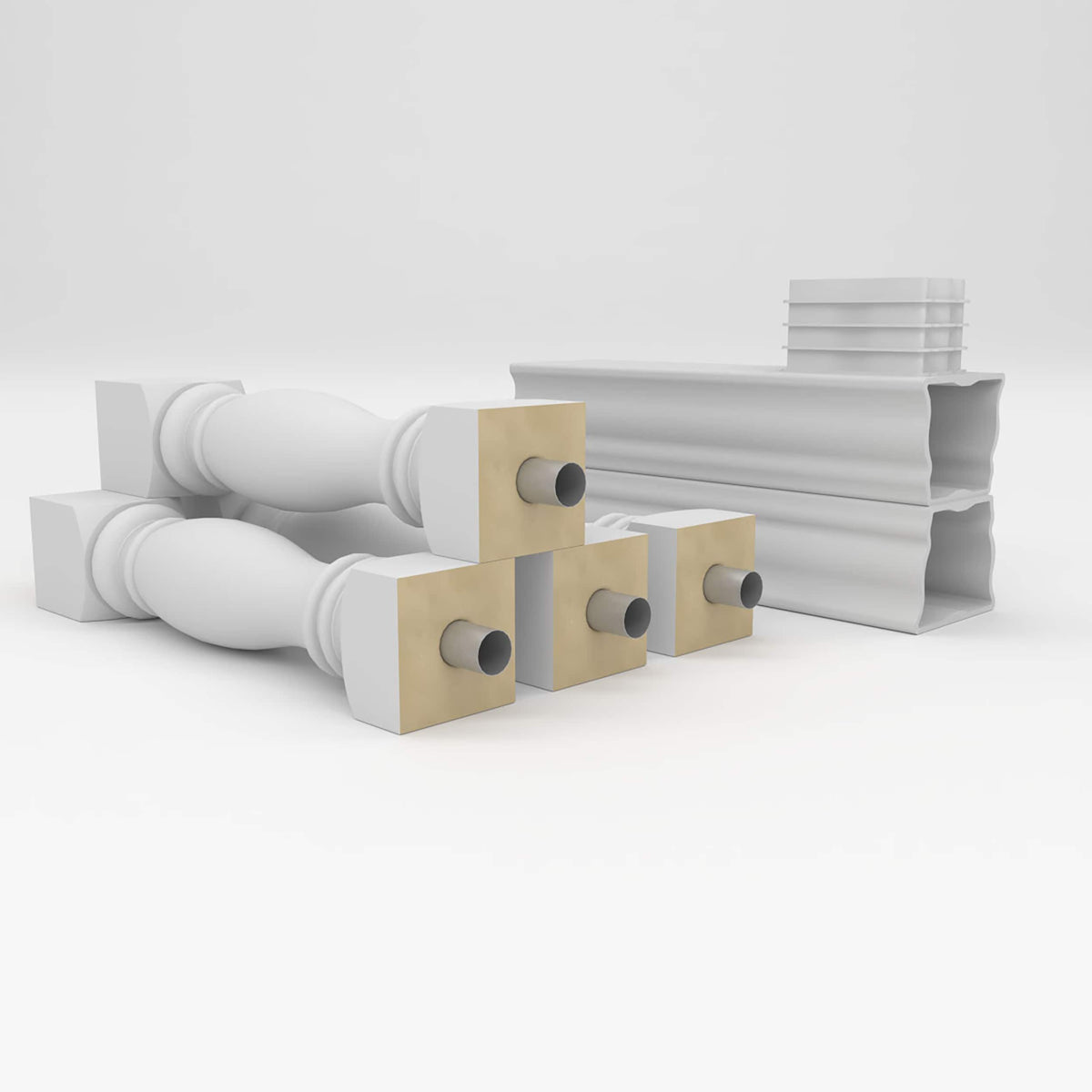 Ekena Millwork FiberThane Embassy Fiberglass Deck Rail Kit