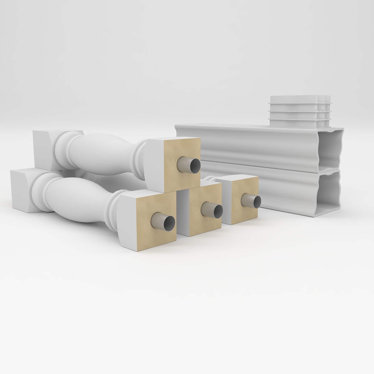 Ekena Millwork FiberThane Embassy Fiberglass Deck Rail Kit