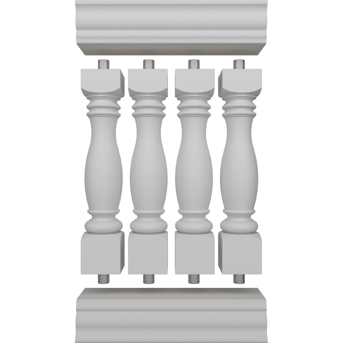 Ekena Millwork FiberThane Embassy Fiberglass Deck Rail Kit