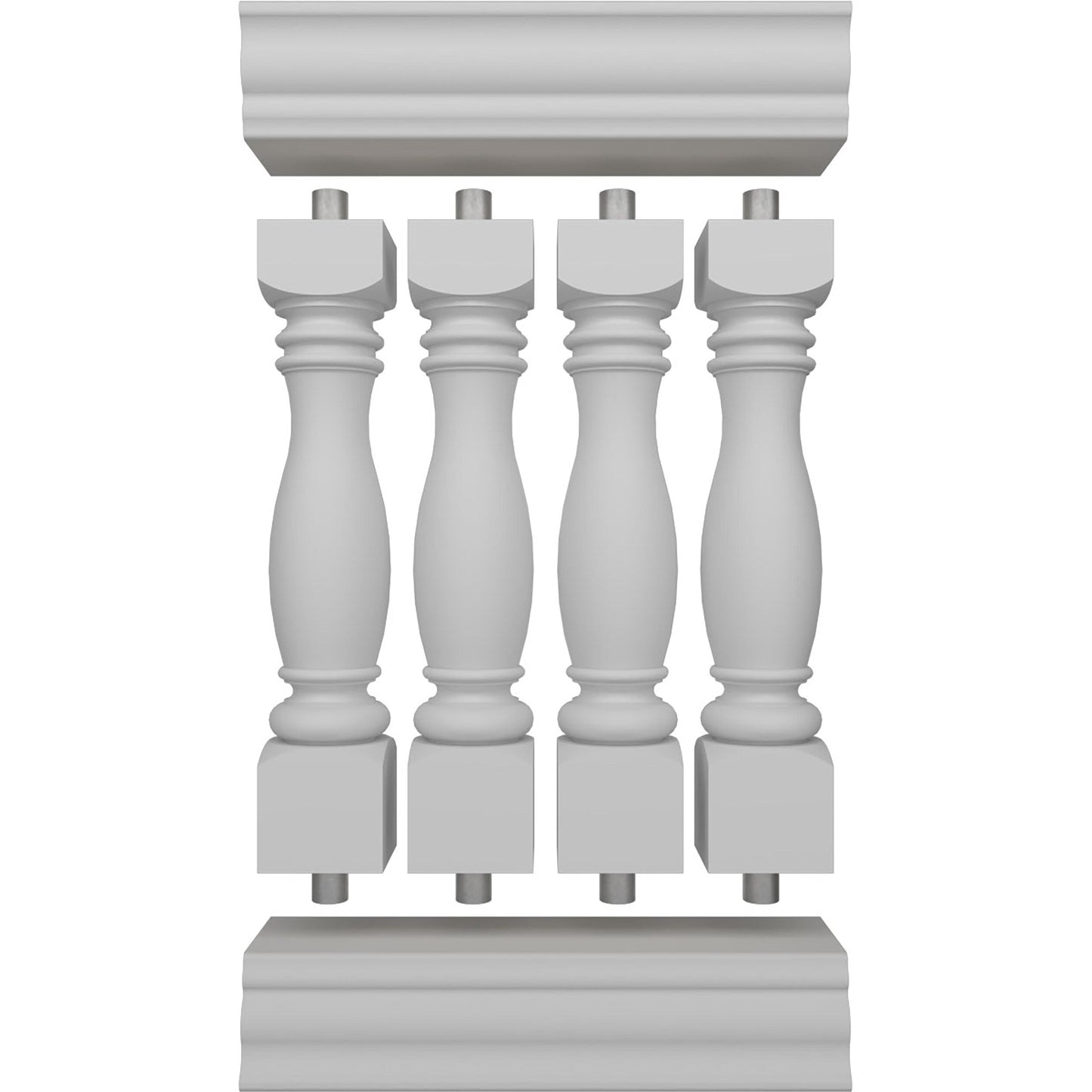 Ekena Millwork FiberThane Embassy Fiberglass Deck Rail Kit