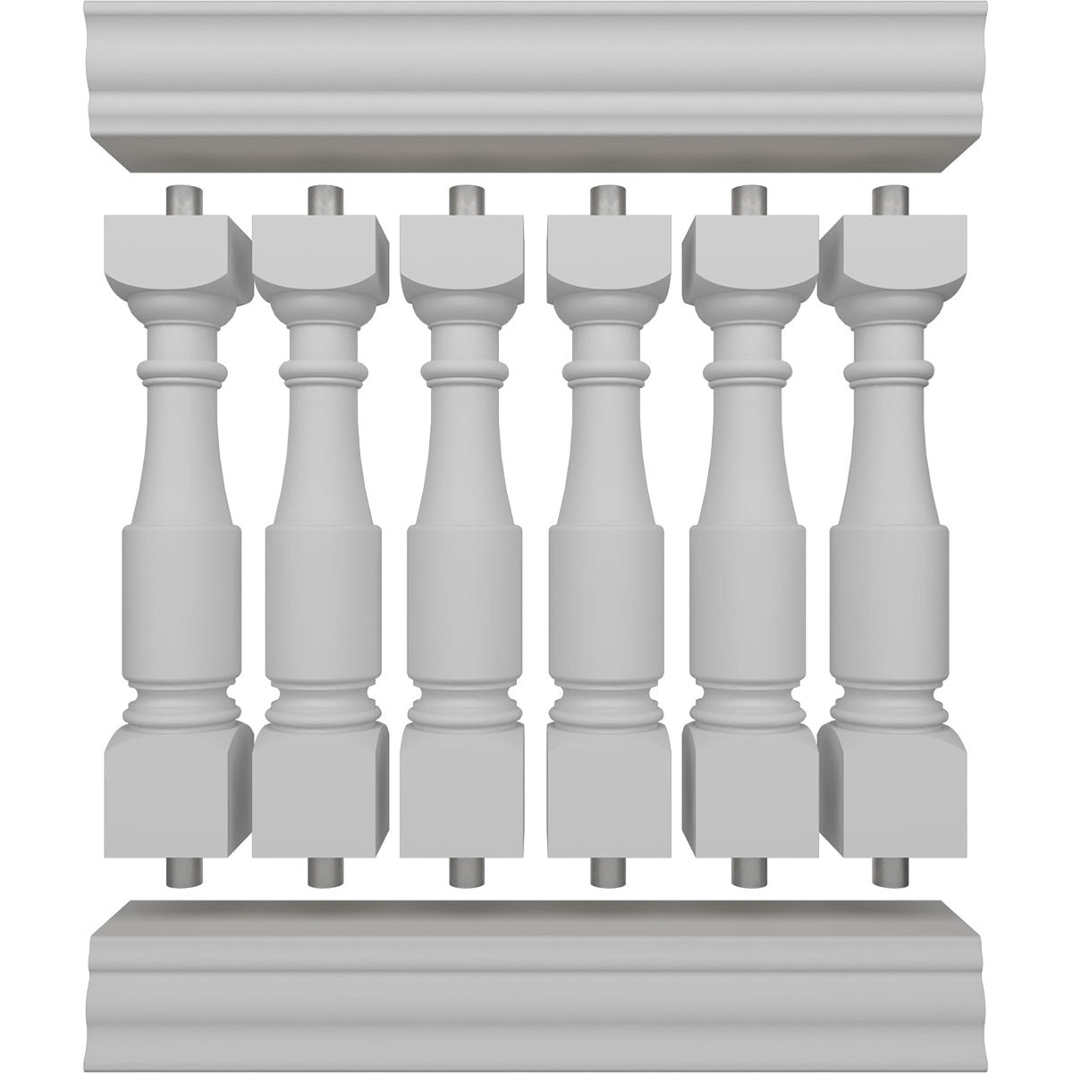 Ekena Millwork FiberThane Hamilton Fiberglass Deck Rail Kit