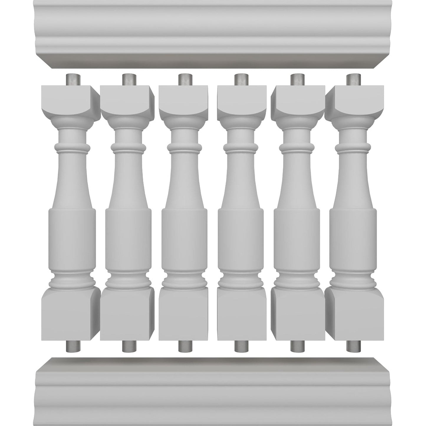 Ekena Millwork FiberThane Hamilton Fiberglass Deck Rail Kit