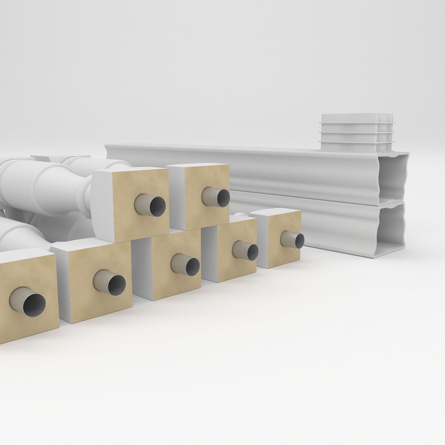 Ekena Millwork FiberThane Hamilton Fiberglass Deck Rail Kit
