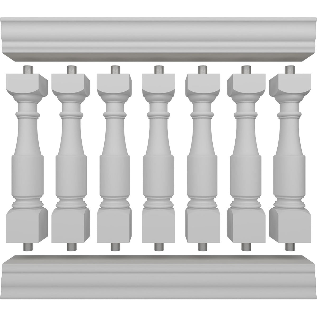 Ekena Millwork FiberThane Hamilton Fiberglass Deck Rail Kit