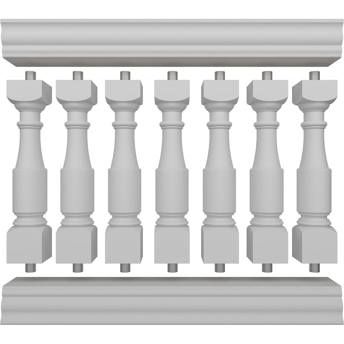 Ekena Millwork FiberThane Hamilton Fiberglass Deck Rail Kit