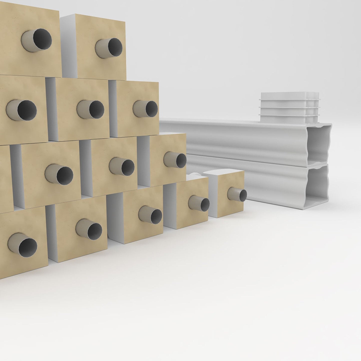 Ekena Millwork FiberThane Hamilton Fiberglass Deck Rail Kit