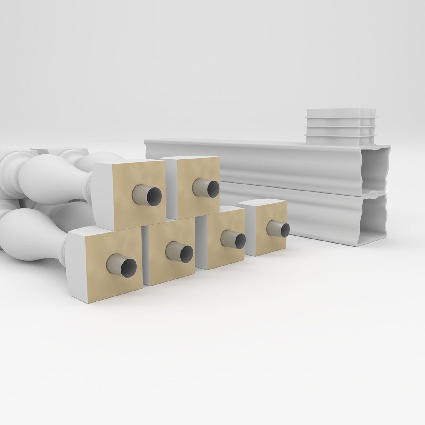 Ekena Millwork FiberThane Legacy Fiberglass Deck Rail Kit