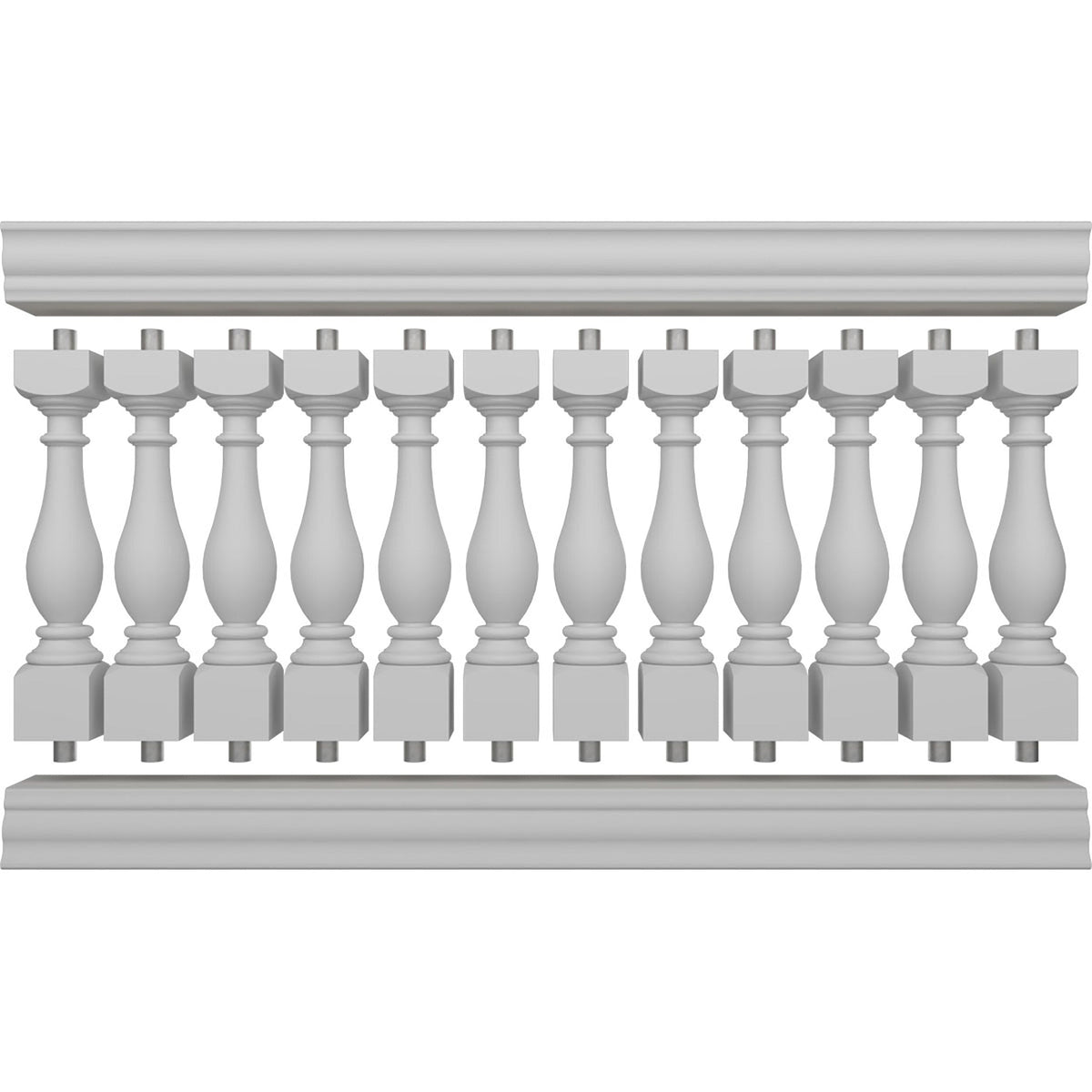 Ekena Millwork FiberThane Legacy Fiberglass Deck Rail Kit