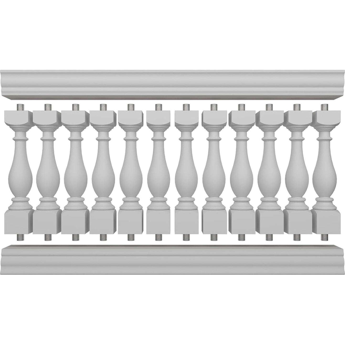 Ekena Millwork FiberThane Legacy Fiberglass Deck Rail Kit
