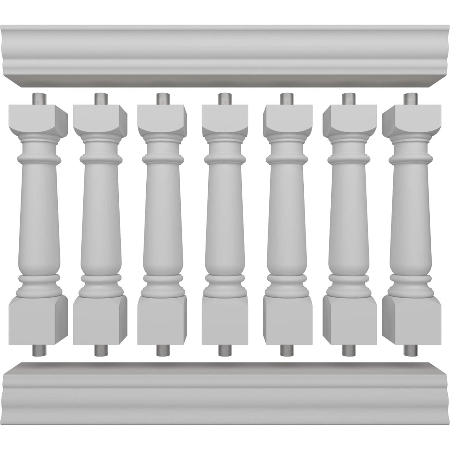 Ekena Millwork FiberThane White Fiberglass Deck Rail Kit