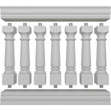 Ekena Millwork FiberThane White Fiberglass Deck Rail Kit