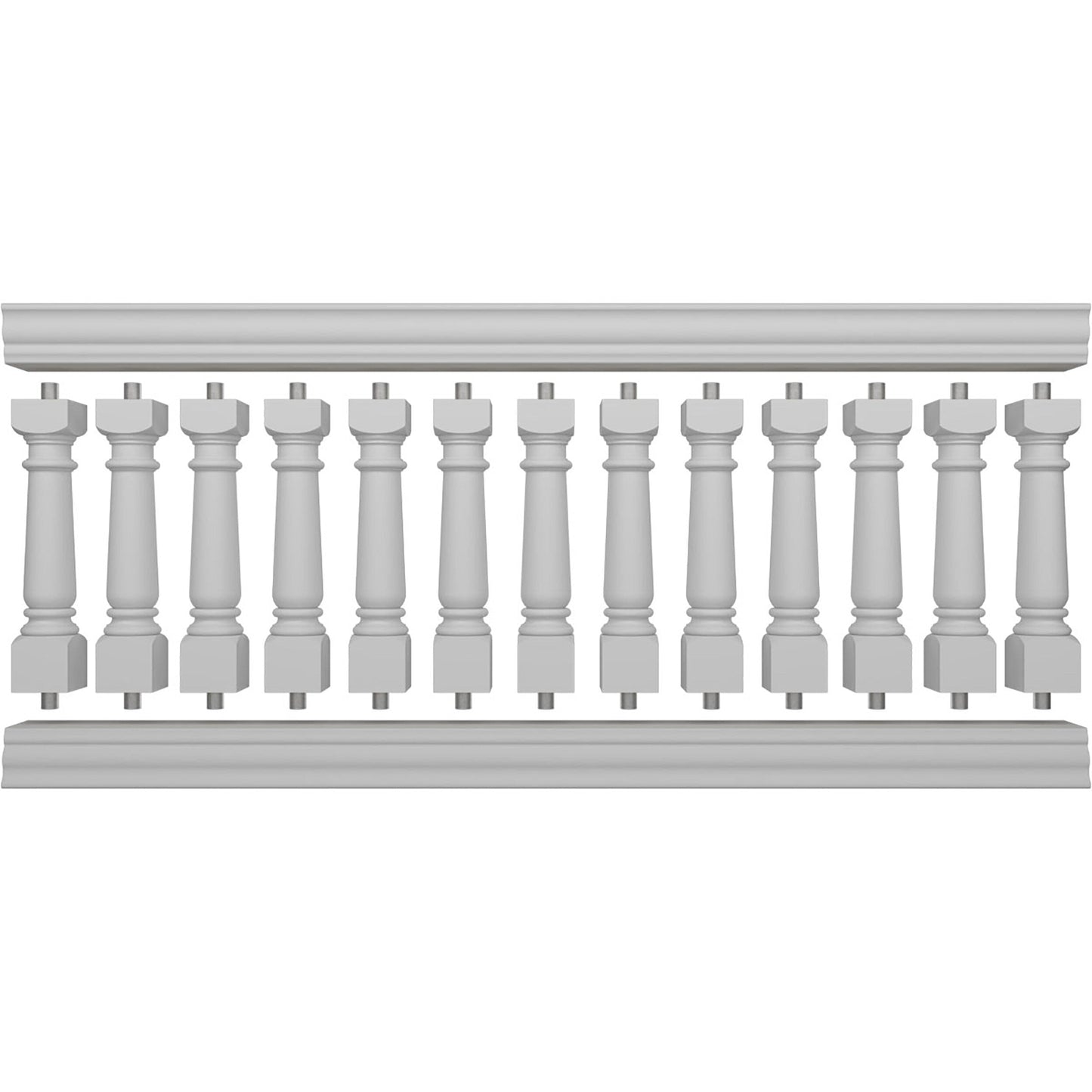 Ekena Millwork FiberThane White Fiberglass Deck Rail Kit