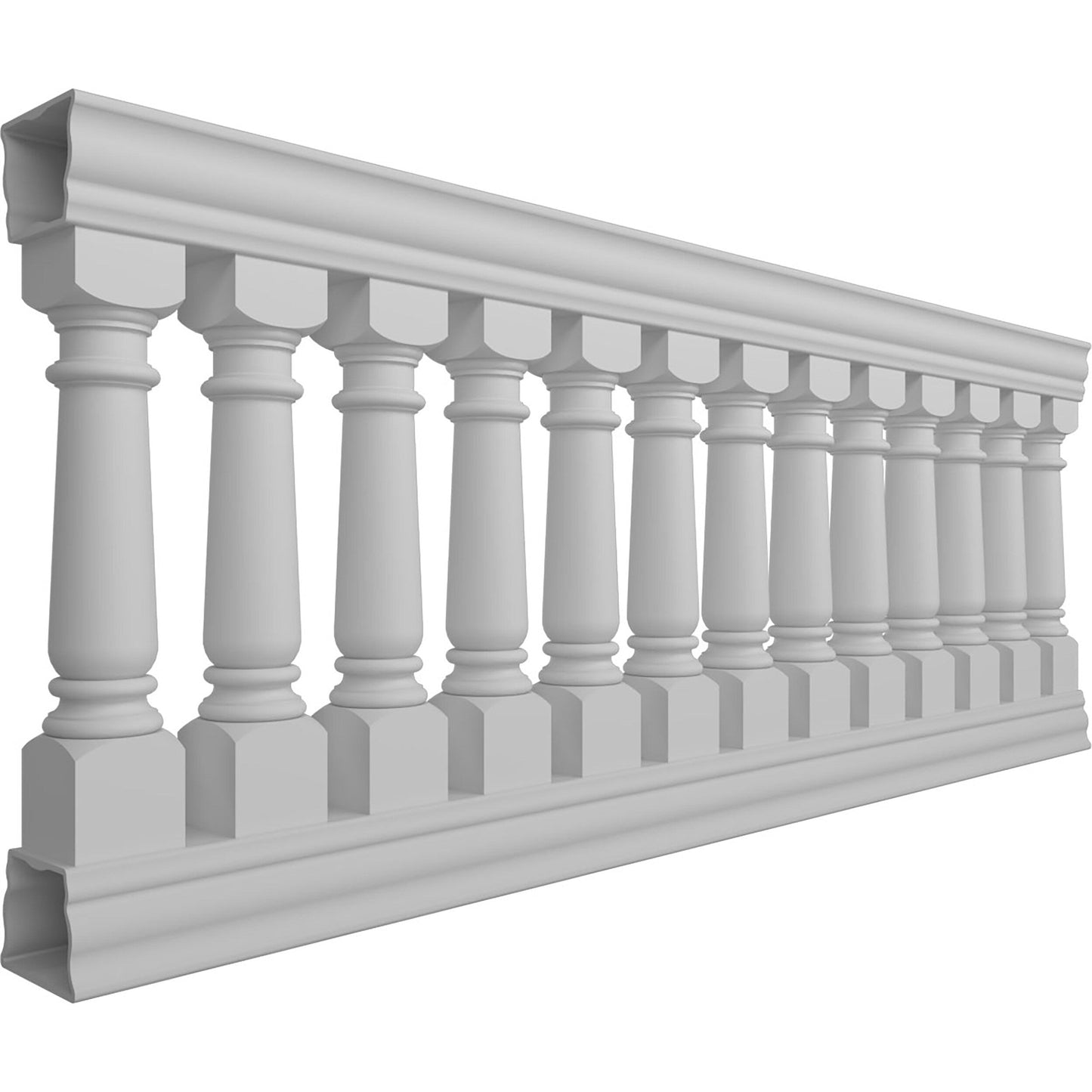 Ekena Millwork FiberThane White Fiberglass Deck Rail Kit