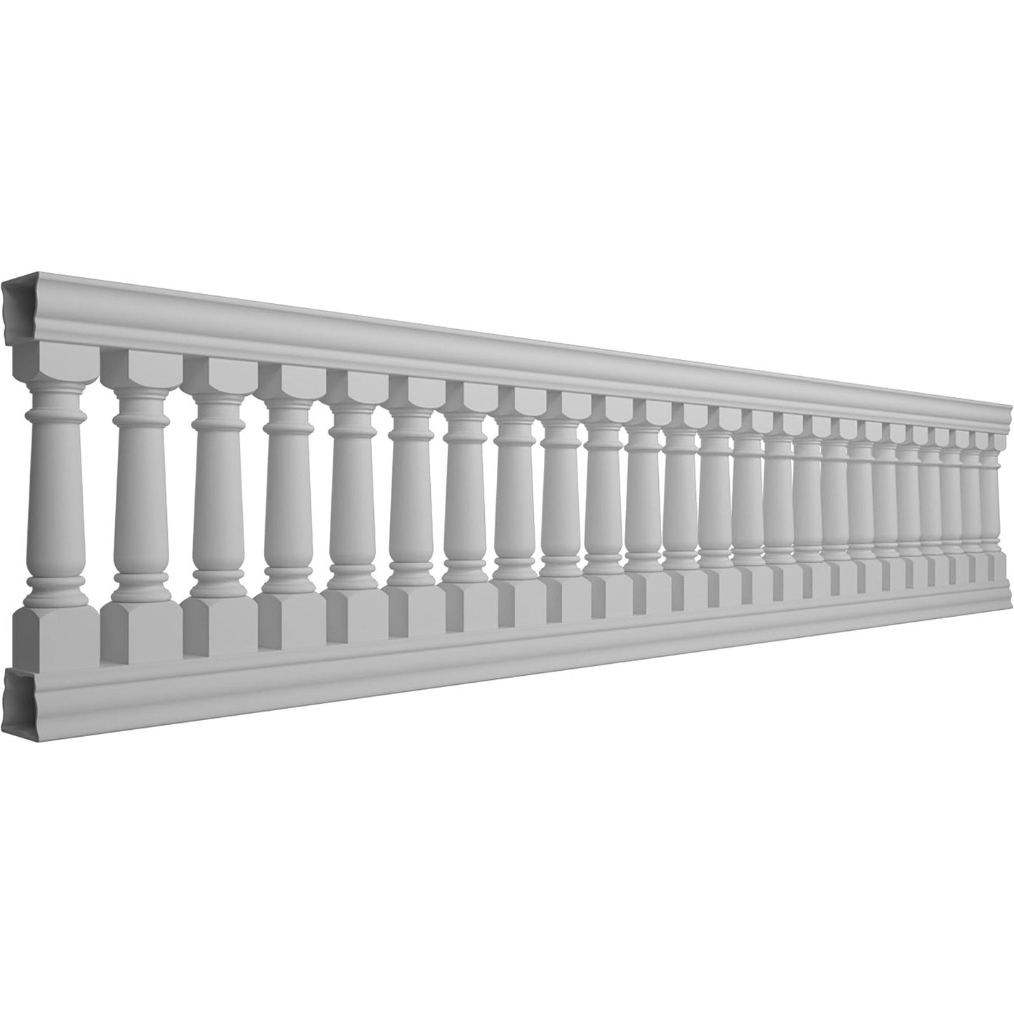 Ekena Millwork FiberThane White Fiberglass Deck Rail Kit