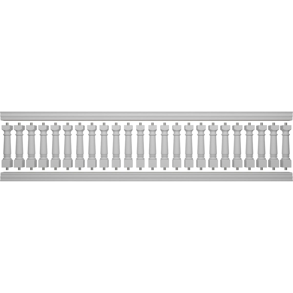 Ekena Millwork FiberThane White Fiberglass Deck Rail Kit