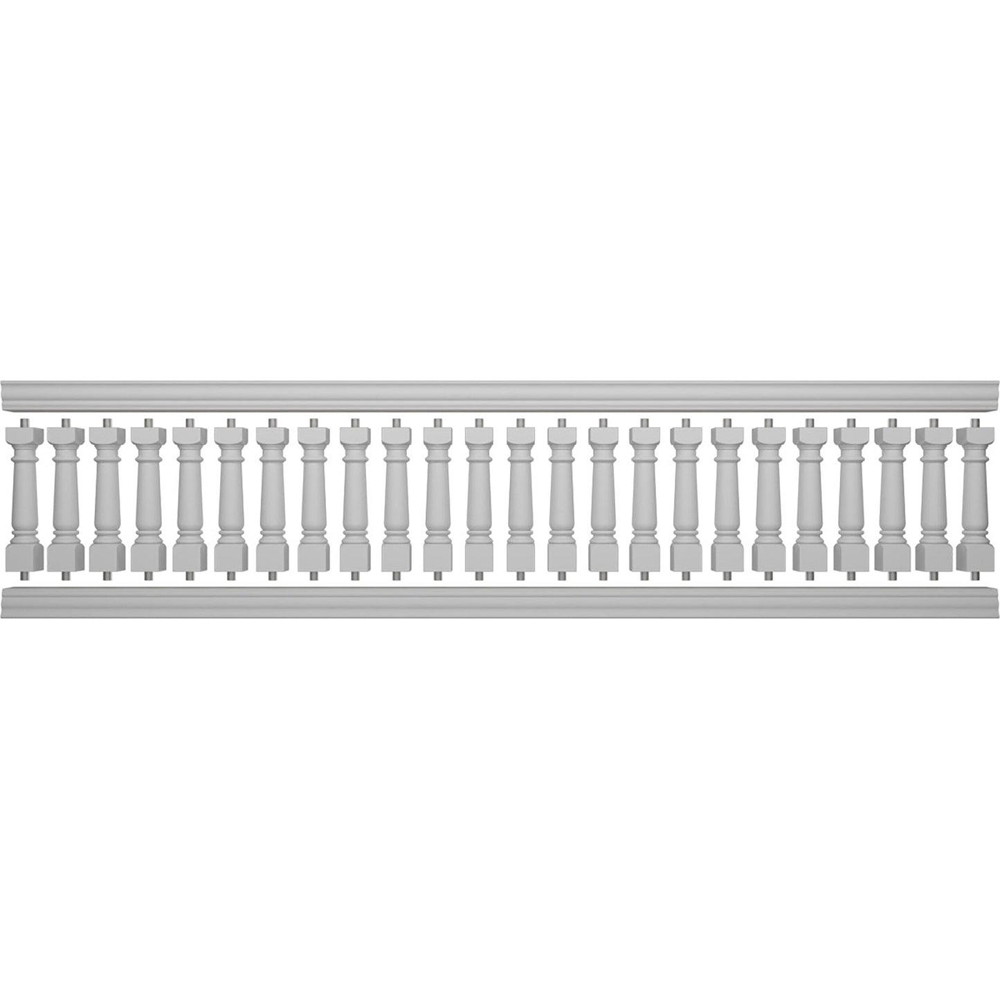Ekena Millwork FiberThane White Fiberglass Deck Rail Kit