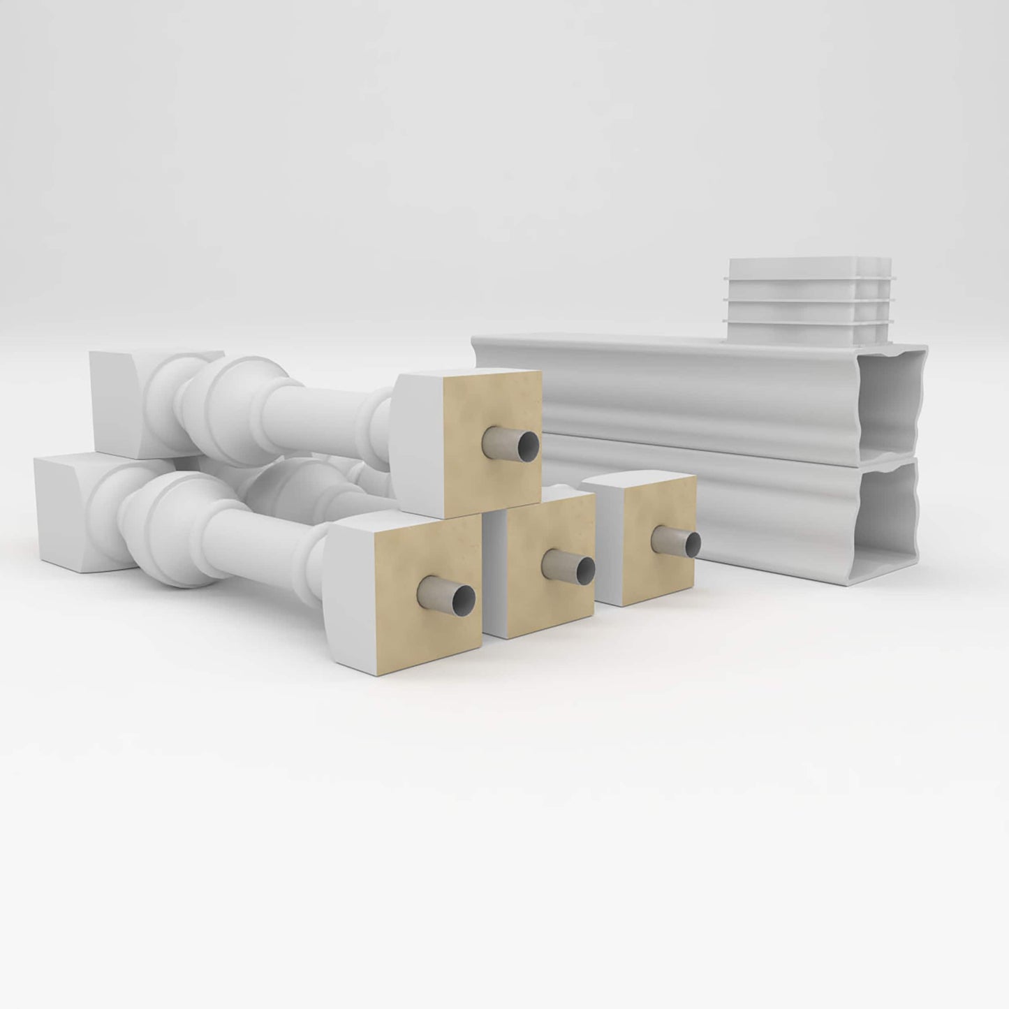 Ekena Millwork FiberThane York Fiberglass Deck Rail Kit